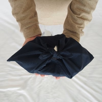 あづま袋 Sサイズ 1セット カラー 紺 お弁当袋に。 ／ マイバッグ エコバッグ サブバック 洗濯可能 弁当 Maco エコバッグ 風呂敷 手ぬぐい 奈良県 田原本町