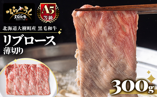 
                  大樹町産黒毛和牛「天駆牛(そらうし)」リブロース薄切り しゃぶしゃぶ/すき焼き用 300g【1722164】
                