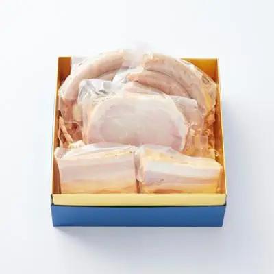 吉野ハムの着色料・保存料無添加　ロースハム・ベーコン(計330g)、ソーセージ(3本)×2