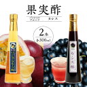 【ふるさと納税】＜江崎酢醸造元＞果実酢2本セット(パッションフルーツ・カシス) 酢 お酢 無着色 炭酸 夏バテ お湯割り ヨーグルト ソース フルーツビネガー