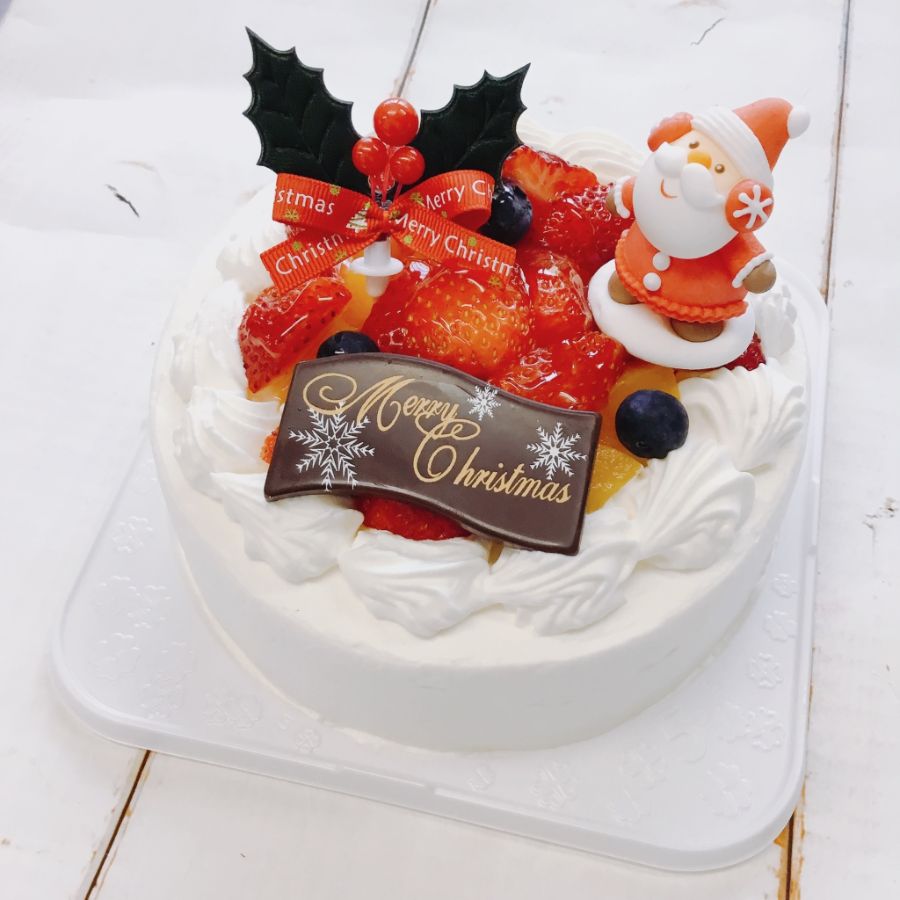 クリスマスフルーツデコレーションケーキ【19日・20日指定日お届け】