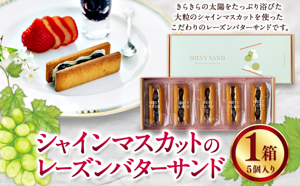 
            シャインマスカットのレーズンバターサンド 5個入り1箱 バターサンド マスカット レーズン スイーツ デザート お菓子 九州 熊本県 冷凍
          