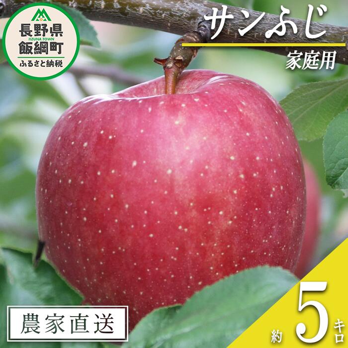 【ふるさと納税】りんご サンふじ 家庭用 5kg ヒライ農園 沖縄県への配送不可 令和7年度収穫分 信州の環境にやさしい農産物 減農薬栽培〔 果物 フルーツ リンゴ 林檎 家庭用 信州 長野 13500円 予約 農家直送 〕発送期間：2025年12月上旬〜2025年12月下旬