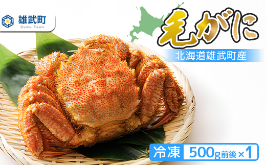 毛がに（冷凍）北海道雄武町産(500ｇ前後×1)【1240001】