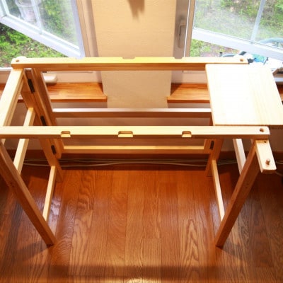 エディ工房　刺繍ワークデスク(D45)奥行45cm　折りたたみ式　刺繍枠は付属していません　受注製作【1700139】