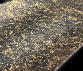 波レクタングルプレート 乱糸(マット仕上げ)漆黒