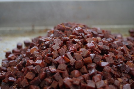 大容量 たっぷりまぐろ 角煮 1kg 冷凍可 (a10-1127)
