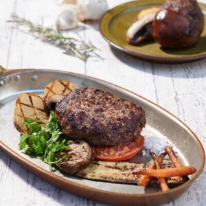 イノシシ100%ハンバーグ【ガーリック】　4個セット【配送不可地域：離島】【1457241】