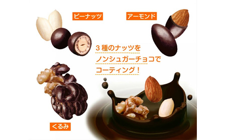 【定期便2回】【でん六】ロカボナッツチョコ 1kg×2ヶ月 小袋タイプ FZ25-950