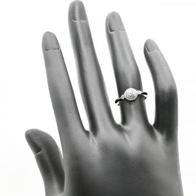 ふるさと納税 笛吹市 プラチナダイヤモンドリング　0.26CT　R3975DI-P #18 |  | 02