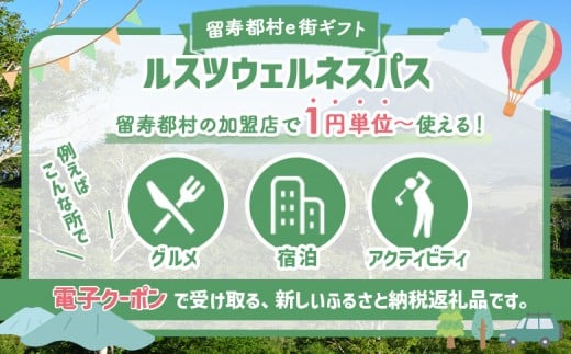 留寿都村e街ギフト ルスツウェルネスパス 450,000円分