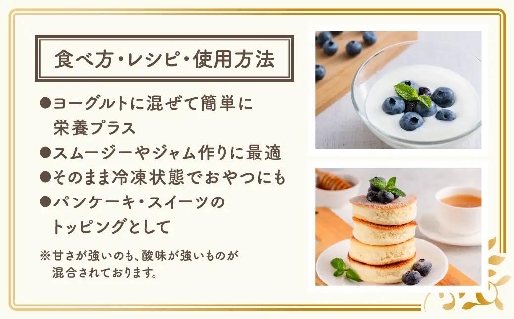 訳あり 冷凍ブルーベリー 500g 福島県 田村市 いずみの森ブルーベリー園
