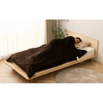 ふるさと納税 大河原町 電気毛布 掛け敷きダークブラウン アイリスオーヤマ 敷毛布 シングルブランケット[53752626] |  | 02