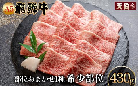 A5飛騨牛希少部位 おまかせ1種 430g いちぼ みすじ ともさんかく【冷凍】 飛騨牛 牛肉 赤身 ブランド牛 肉ギフト やきにく 焼き肉 焼肉用 【11-1015】