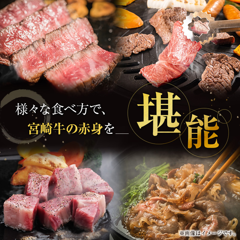 【宮崎牛】赤身肉バラエティセット700ｇ モモステーキ、モモ焼肉、赤身サイコロ、赤身スライス Ａ4等級以上 内閣総理大臣賞4連続受賞 W＜2.9-3＞宮崎県 西都市 牛肉 ビーフ 日本一 黒毛和牛