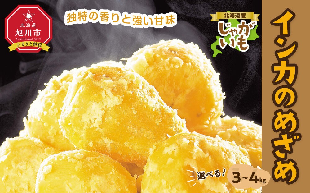 
                  ■2026年先行予約■【容量選択可能】北海道産じゃがいも（インカのめざめ）3kg又は4kg（10月下旬発送開始）【 インカの目覚め  旭川 北海道 野菜 】
                