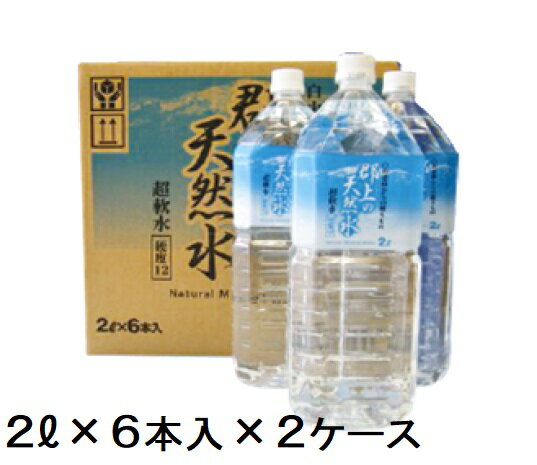 【ふるさと納税】清流長良川源流「郡上の天然水」2L(6本入)2箱 / 水 ソフトドリンク 水 炭酸水 15000円