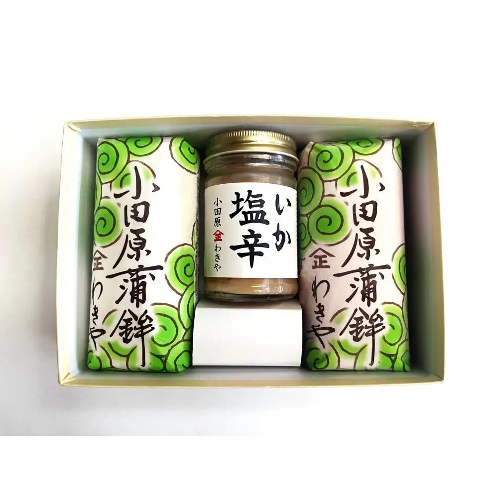 小田原蒲鉾・いか塩辛セット 松【かまぼこ 惣菜 手造り いかの塩辛 真いか 白造り 珍味 お取り寄せ 御中元 お中元 お歳暮 父の日 母の日 贈り物 日本酒 焼酎 おつまみ 家庭用 自宅用 贈答品 神奈川県 小田原市 かまぼこ】