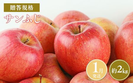 ≪令和8年産先行受付≫令和9年1月発送! 贈答規格サンふじ約2kg【青森県平川市産・青森りんご】【青森県 平川市 山内ファーム】 平川市産 青森りんご りんご リンゴ 林檎 ふじ 贈答 贈答品 お取り寄せ 先行予約 果物 くだもの フルーツ ［hi-0038-016-1］ 