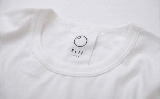 【XLサイズ】 EIJI T-SHIRT クルーネック ホワイト _SM13-6 服 Tシャツ ティーシャツ 国産 日本製 大阪府 阪南市