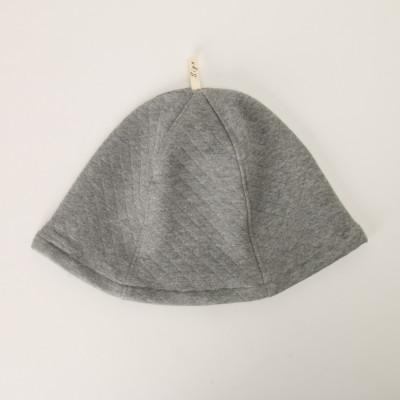 ふるさと納税 豊中市 【グレー】サウナハット　軽量キルト・オーガニックコットン混サウナハット |  | 01