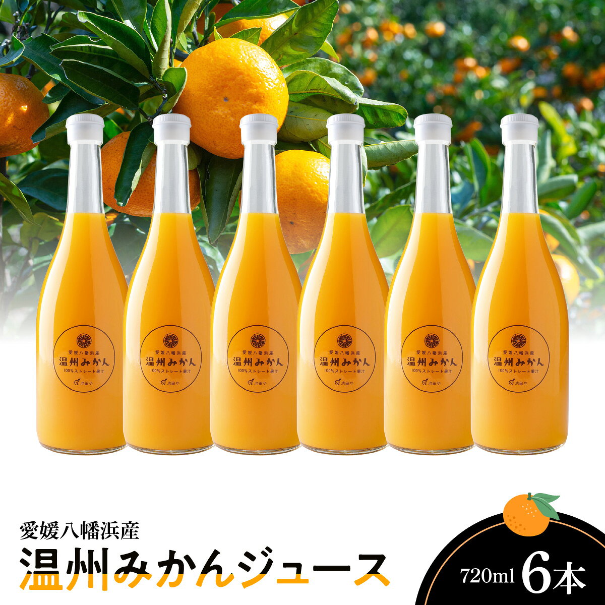【ふるさと納税】温州みかんジュース720ml×6本【E56-68】_【1621268】 YWTAS058