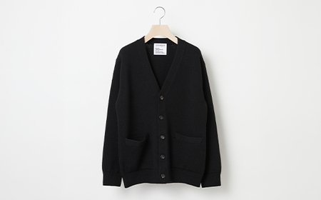 ≪先行予約≫【THISISASWEATER.】A1 : A SWEATER IS ORDINARY.Cardigan BLACK ブラック カーディガン 服 洋服 ユニセックス メンズ レディース ブランド 数量限定 山形県 山辺町  サイズ3 yt-socak3