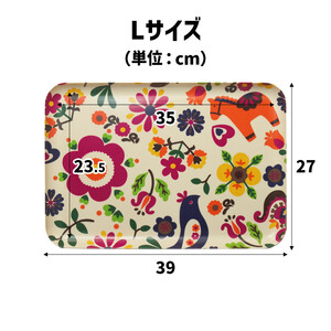 TATSU-CRAFT マグネットトレー L 39cm ポルカ すべり止め付き ［Tk1122］