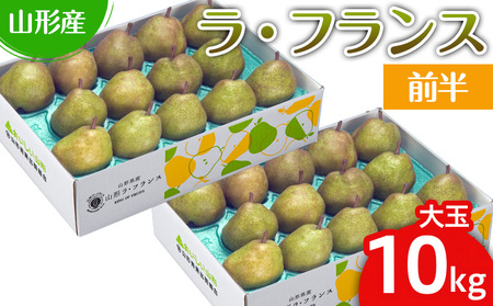 山形のラ・フランス大玉 10kg(20～28玉) 前半 FY25-111