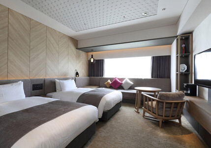 【ソラリア西鉄ホテル福岡】平休日1泊食事なし ペア宿泊券≪スーペリアツイン≫