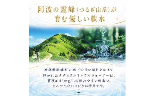 水 天然水 《 1ケース × 3ヶ月 定期便 》 お水 ミネラルウォーター ペットボトル 飲料 防災 備蓄 キャンプ エコ 熱中症対策 徳島 勝浦町 阿波のこだわり天然水