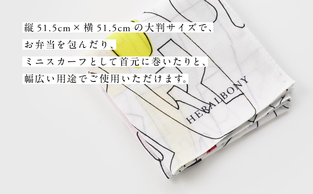 ハンカチーフ Satoru Kobayashi「数字」 ハンカチ ファッション コットン 大判 日本製