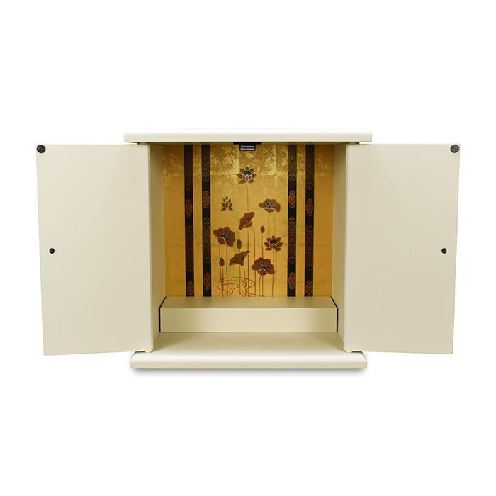 【ふるさと納税】タツクラフト 紀州塗り ミニ仏壇 小 白練 【Tk291】 | 仏壇 日用品 人気 おすすめ 送料無料