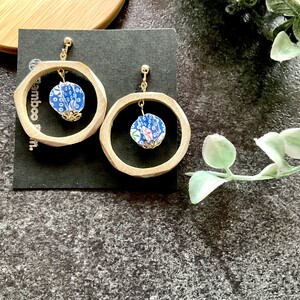 兵庫県産天然竹 アクセサリー 竹とまり（イヤリング）【兵庫県 高砂市】