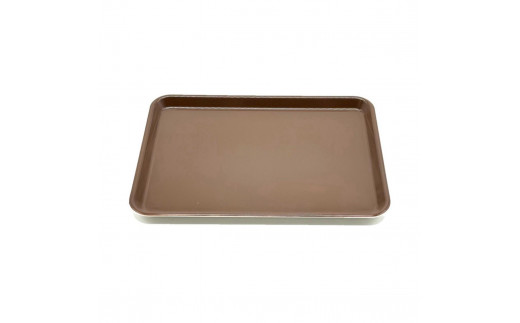 NICO トレイ ［ブラウン 単品 1枚］トレー 食洗機対応 電子レンジ 滑り止め かわいい 33cm