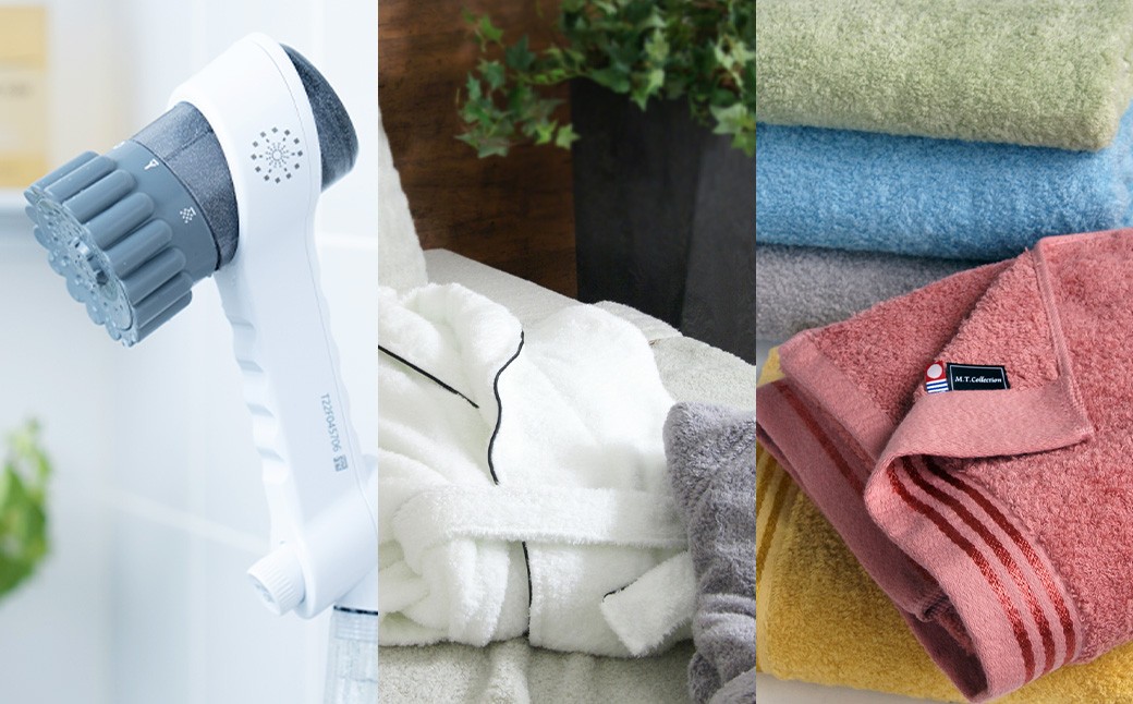 
                  至福のバスタイムセット 「 バスローブ 2着 ＋ シャワータオル + ミラブルZERO 」 バスタイム セット 至福 タオル 生活用品 生活雑貨 日用品 シャワーヘッド ミラブルゼロ お風呂 入浴 シャワー 贈り物 贈答品 ギフト
                