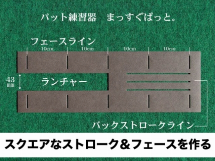 ゴルフ練習用 超高速パターマット 180cm×3mと練習用具 【パターマット工房PROゴルフショップ】 [ATAG022]