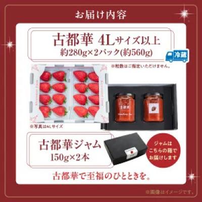 ふるさと納税 生駒市   【2027年2月〜3月順次発送】高級いちご「古都華」4L以上2パック&古都華ジャム2個 |  | 01