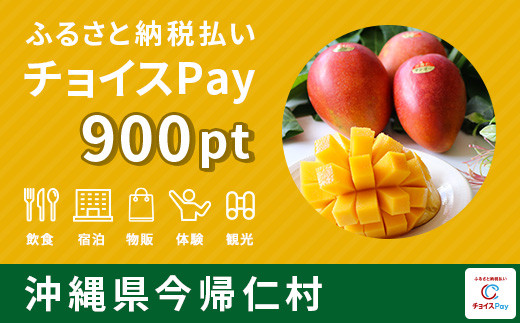 
今帰仁村チョイスPay 900pt（1pt＝1円）【会員限定のお礼の品】
