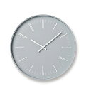 【ふるさと納税】Draw wall clock / グレー（KK18-13 GY）レムノス Lemnos 時計　 工芸品 装飾品 民芸品 伝統技術 インテリア 時計 壁掛け時計 ガラス おしゃれ アクセント