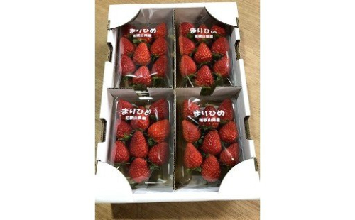 153.和歌山のいちご「まりひめ」４パック(A153-1)
