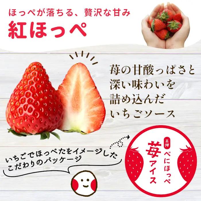 〈スピード発送〉バニラアイス＆紅ほっぺいちごアイス 7個入り アイスクリーム アイス ソフトクリーム