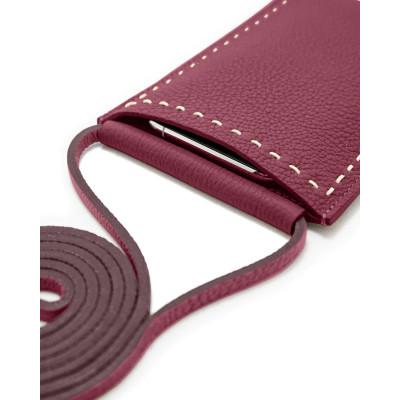 ふるさと納税 東大阪市 [MAROON] 本革マルチポシェット　SPUR (シュプール) |  | 01