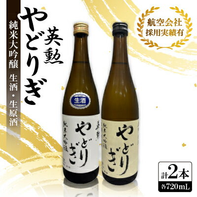 【ふるさと納税】英勲 純米大吟醸 やどりぎ生酒&やどりぎ生原酒の2本セット JALの機内酒にも採用された京都の日本酒【配送不可地域：離島】【1696795】