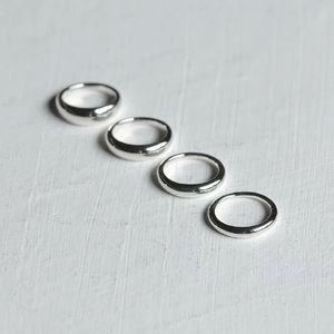 甲丸リング Laugh＆Yoke Oval-S｜3.2mm｜シルバー925｜LY-001