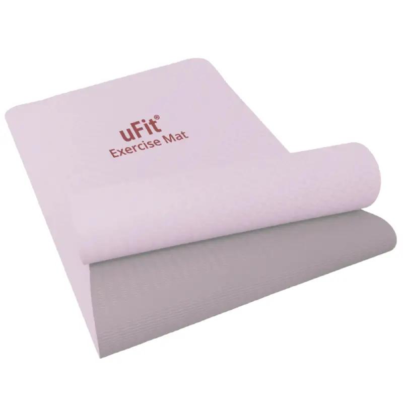 uFit Exercise Mat　200×90cm【ピンクグレー】 【136027-4】