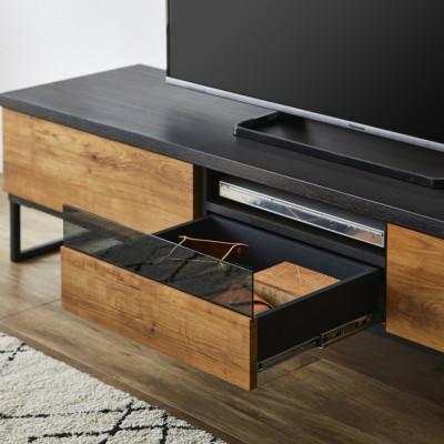 ふるさと納税 大川市 テレビボード幅150ブルックリンスタイル　国産家具　NA/BR |  | 02