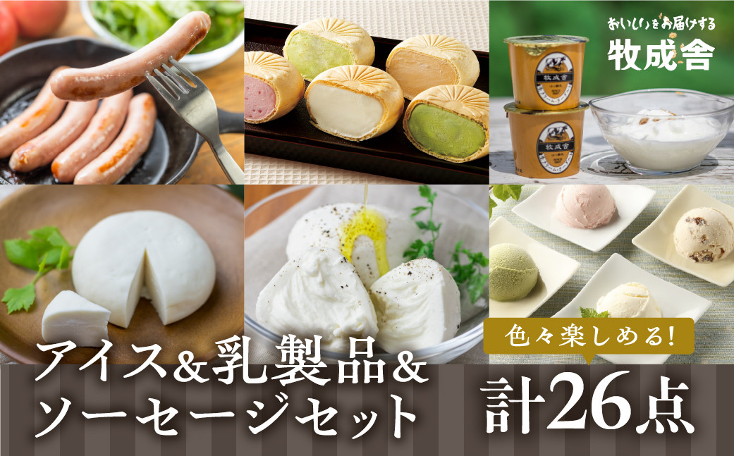 
                  ＜8月から寄附額改定＞＜牧成舎＞飛騨のアイスクリーム＆チーズ＆ヨーグルトセット
                