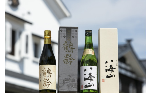 
                  越後の名酒「鶴齢」「八海山」純米大吟醸飲み比べセット（各720ml）
                