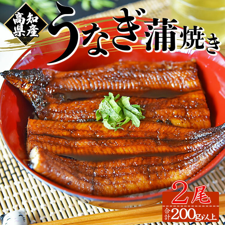 【ふるさと納税】【大人気！】高知県産養殖うなぎ蒲焼き 2尾(合計200g以上) - 鰻 ウナギ 養殖 かばやき タレ付き たれ おつまみ スタミナ 土用の丑の日 うな丼 うな重 丼ぶり どんぶり 一品 おかず 美味しい おいしい 高知県 香南市【冷凍】fb-0142